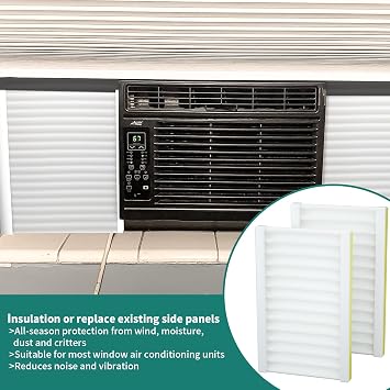 2P Window AC Side Insulation Foam Panels, Thermal Insulation & Draft Seal