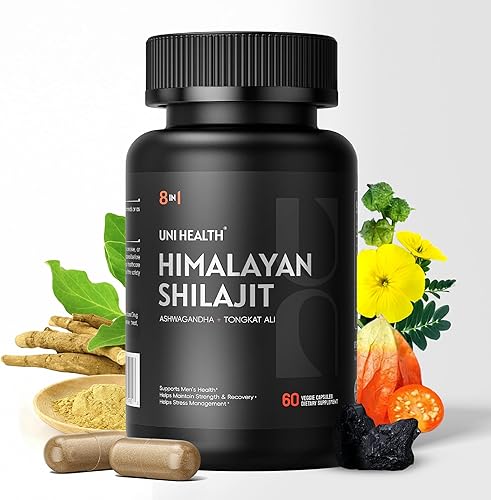 Shilajit del Himalaya para hombres y mujeres  Tongkat Ali, Ashwagandha, ácido fúlvico, zinc, B6, B12, D3 para hombres  Suplemento puro de Shilajits