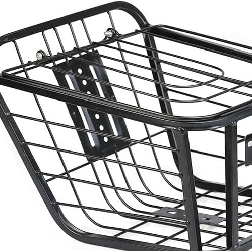 Miniatura 5 de Vaveren Rear Bicycle Basket Front Frame Bike Basket Detachable for Adults Front Rear Bike Cargo Rack Iron Carrier Carrying for Mountain Bike Cycling