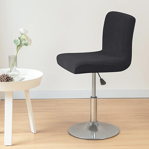 Miniatura 8 de HFCNMY Fundas para taburetes de bar con respaldo, paquete de 4 fundas elásticas para taburetes de bar, fundas de taburete de bar jacquard, fundas