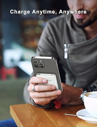 Miniatura 8 de 6000 mAh Ultra Slim Built-in Cables Power Bank de energía tamaño de tarjeta cables USB C integrados batería portátil para teléfonos paquete de 3