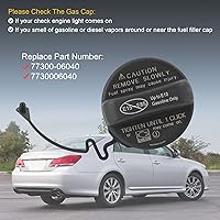 Vista 4 de Tapa de gasolina 77300-06040 - Reemplazo de la tapa del depósito de combustible para Toyota Scion, 4Runner, Avalon, Camry, Corolla, Highlander