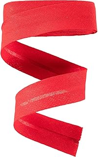 Prym Cinta al bies de algodón, color rojo, 100% CO, 20 mm Falzung: 40/20 mm | 30 m