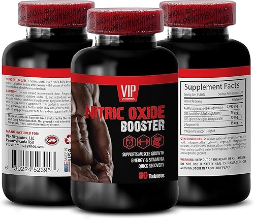 Miniatura 2 de Complejo de óxido nítrico píldoras de suplemento de óxido nítrico, polvo previo al entrenamiento de óxido nítrico para hombres, crecimiento muscular