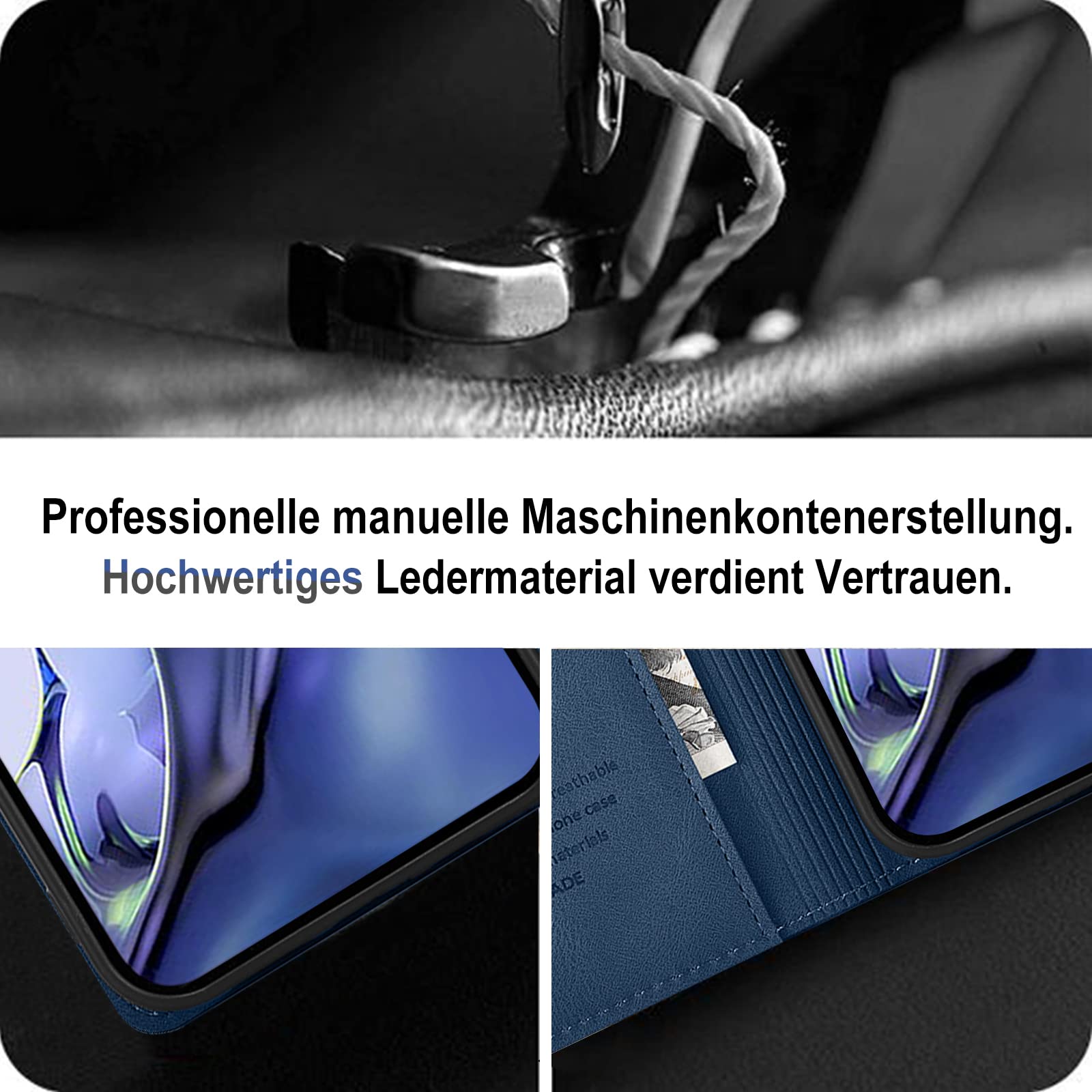 Custodia Portafoglio LBH Per Xiaomi 11T / 11T Pro – Turchese, Con Slot Carte E Banconote, Supporto Magnetico - 2