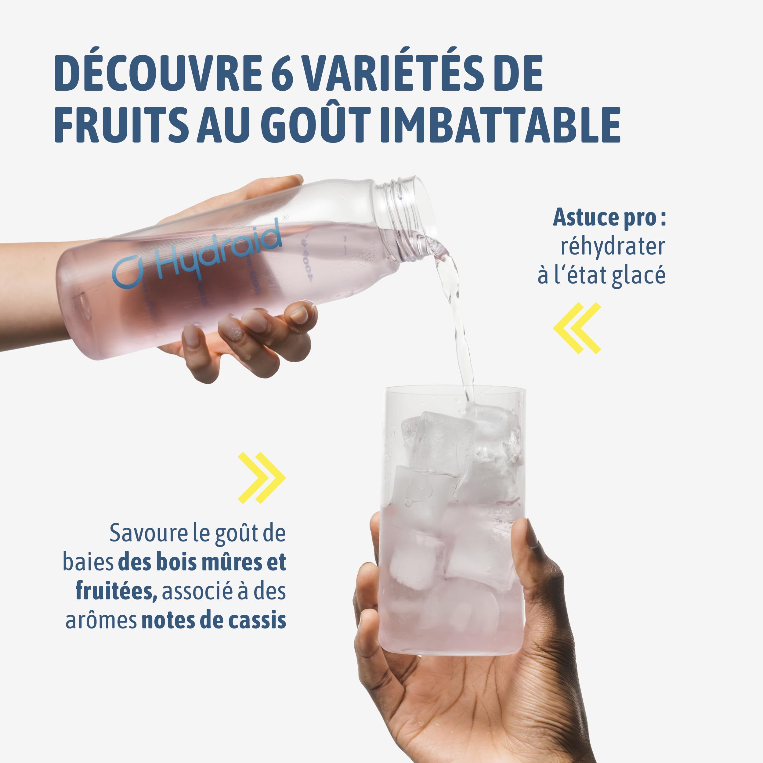 HYDRAID Hydration Helper® BERRY – Boisson Électrolyte Premium (1118mg d'Électrolytes) pour Sport & Récupération Rapide – 25 Sachets Saveur Fruits des Bois