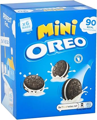 OREO Chocolate Sandwich Biscuit Mini Bags, Classic Vanilla, Multipack