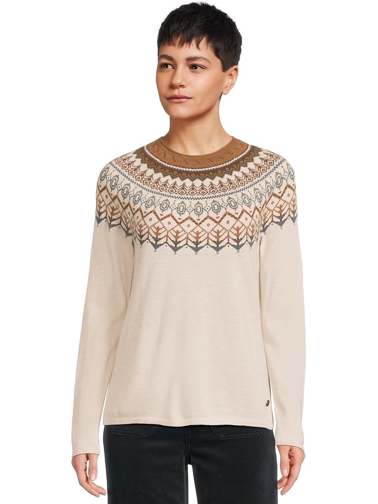 Beige Royal Robbins Westlands Fairisle Crew