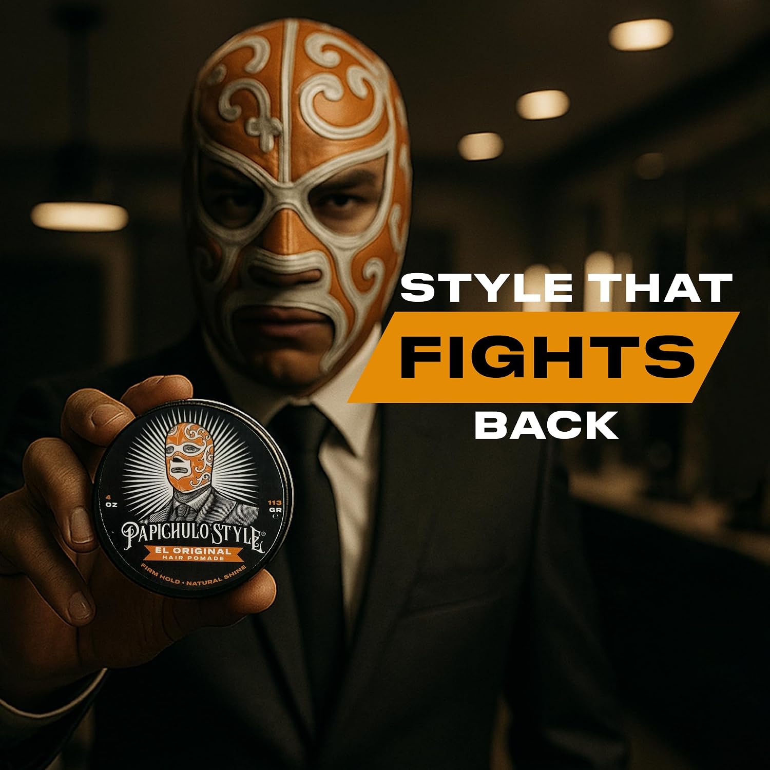Deluxe Pomade “El Original” – Medium Hold, Medium Shine, Adds Volume – Water-Based, No Flakes, Easy Washout, Paraben-Free – Made in USA - 4 oz