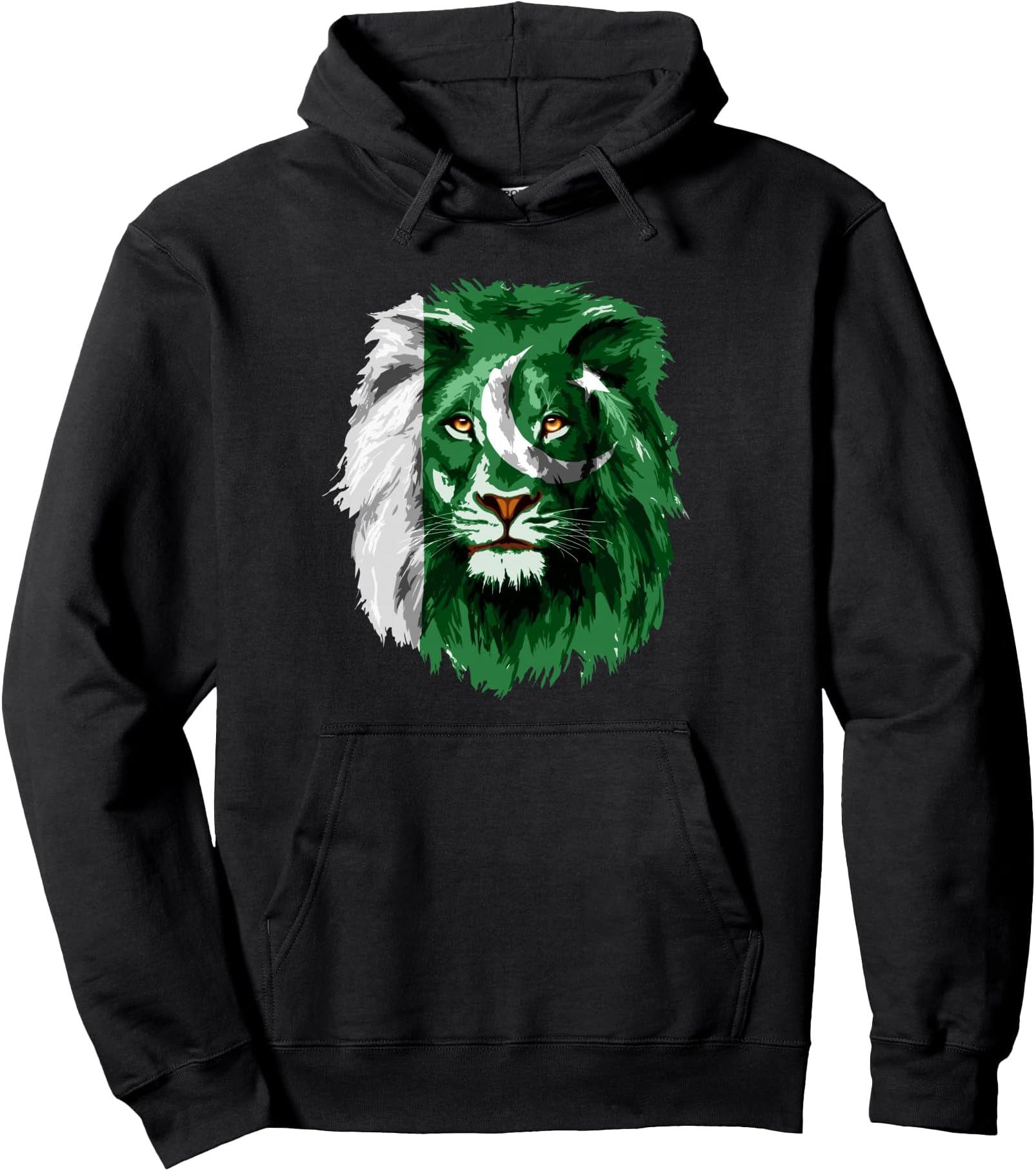 Lion Face Pakistani Pride Vintage Pullover Hoodie