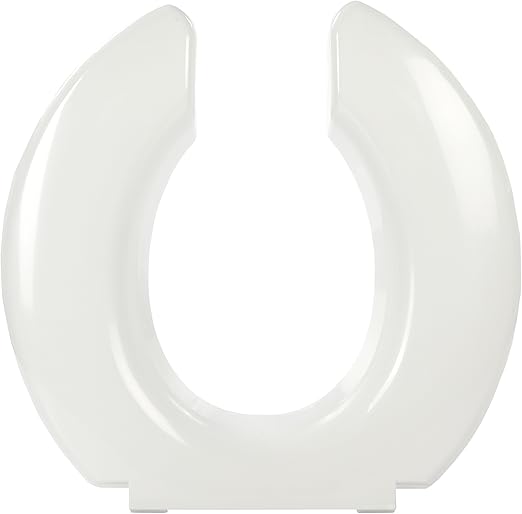 Big John 24452634W Oversized Toilet Seat with Stainless Steel Hinges and Without Cover for