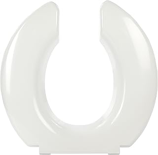 Big John Oversized Toilet Seat with Stainless Steel Hinges â€“ For Round or Elongated Toilet Bowls â€“ White