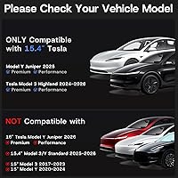 Vista 7 de Protector de pantalla de 15.4 pulgadas para accesorios Tesla Model 3/Y [9H y antihuellas], protector de pantalla de vidrio templado delantero