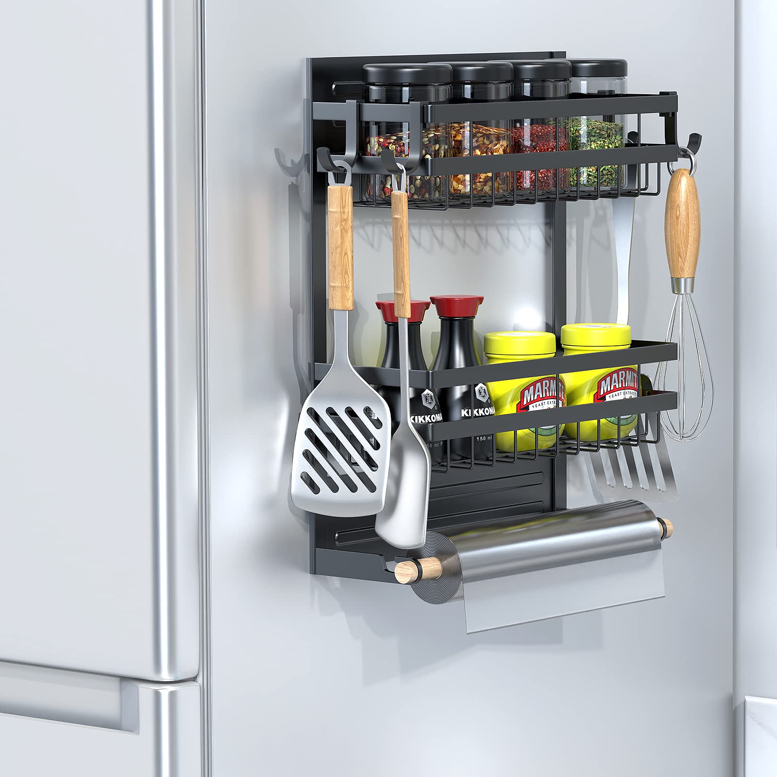 Buy Misounda Spice Rack for Refrigerator, 2layer pack