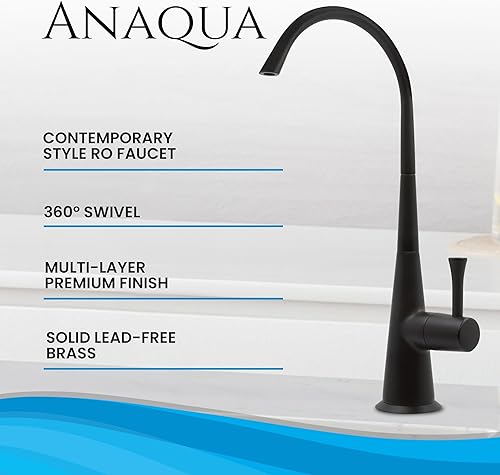 Miniatura 7 de Metpure Airgap - Grifo RO de latón de 3 puertos para sistemas de agua potable de ósmosis inversa. Cuenta con tubos de drenaje preinstalados, diseño