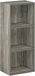 Furinno LUDER Étagère du livre, 3-Cube Bibliothèque, bibliothèque, 9.3 x 12 x 31.5, pour le salon, Chambre, Home Office, Chêne français