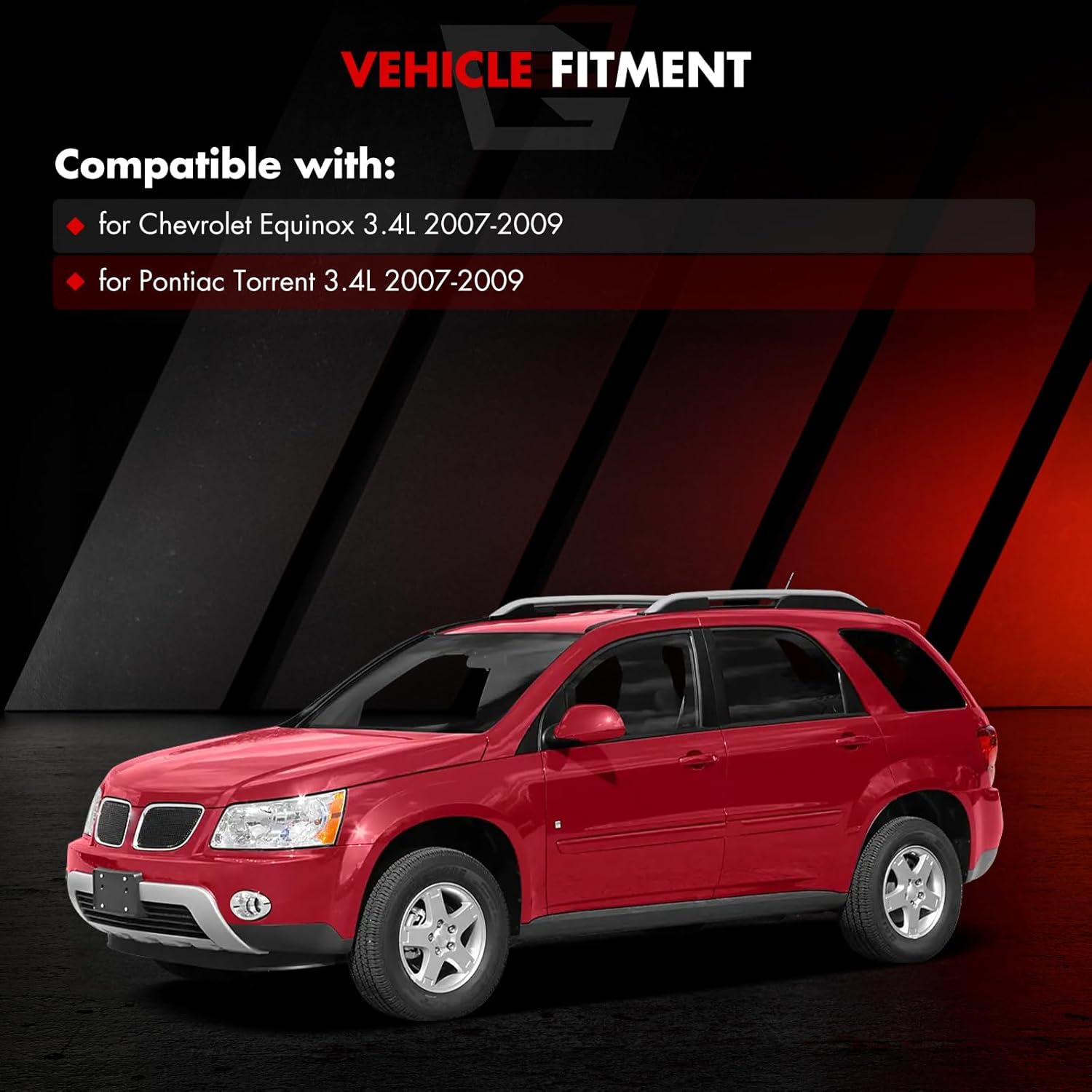 New Alternator Compatible for Pontiac for Torrent V6 3.4L 2007-2009 for Chevrolet for Equinox V6 3.4L 2007-2009, 155Amp/12Volt High Output Alternator Replaces 104210-5420 AND0420