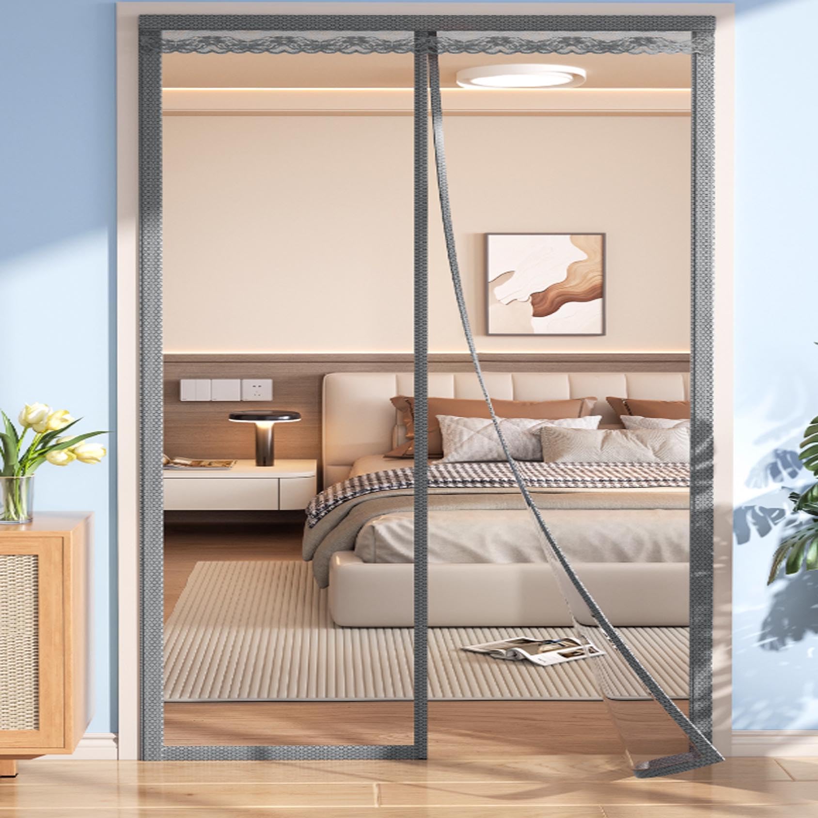 Rideau pour porte-fenêtre et balcon isolant thermique pour l'hiver
