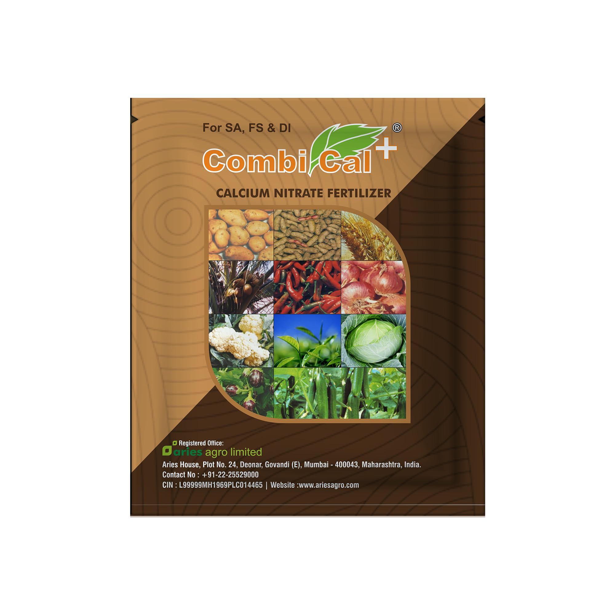 ARIES Combical+ – Calcium-Based Plant Health Enhancer in Granular Form | 1 Kg Water-Soluble Support for Drip & Foliar Systems | Free-Flowing Multi-Mineral Blend for Plant Vitality.