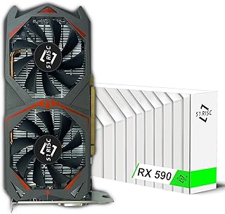 51RISC Radeon RX 590 GME Graphics Card, 2304SP 8GB GDDR5 256bit PCIe 3.0 ×16 1340MHz Base Clock Gaming Video Card (Radeon RX 590 GME)