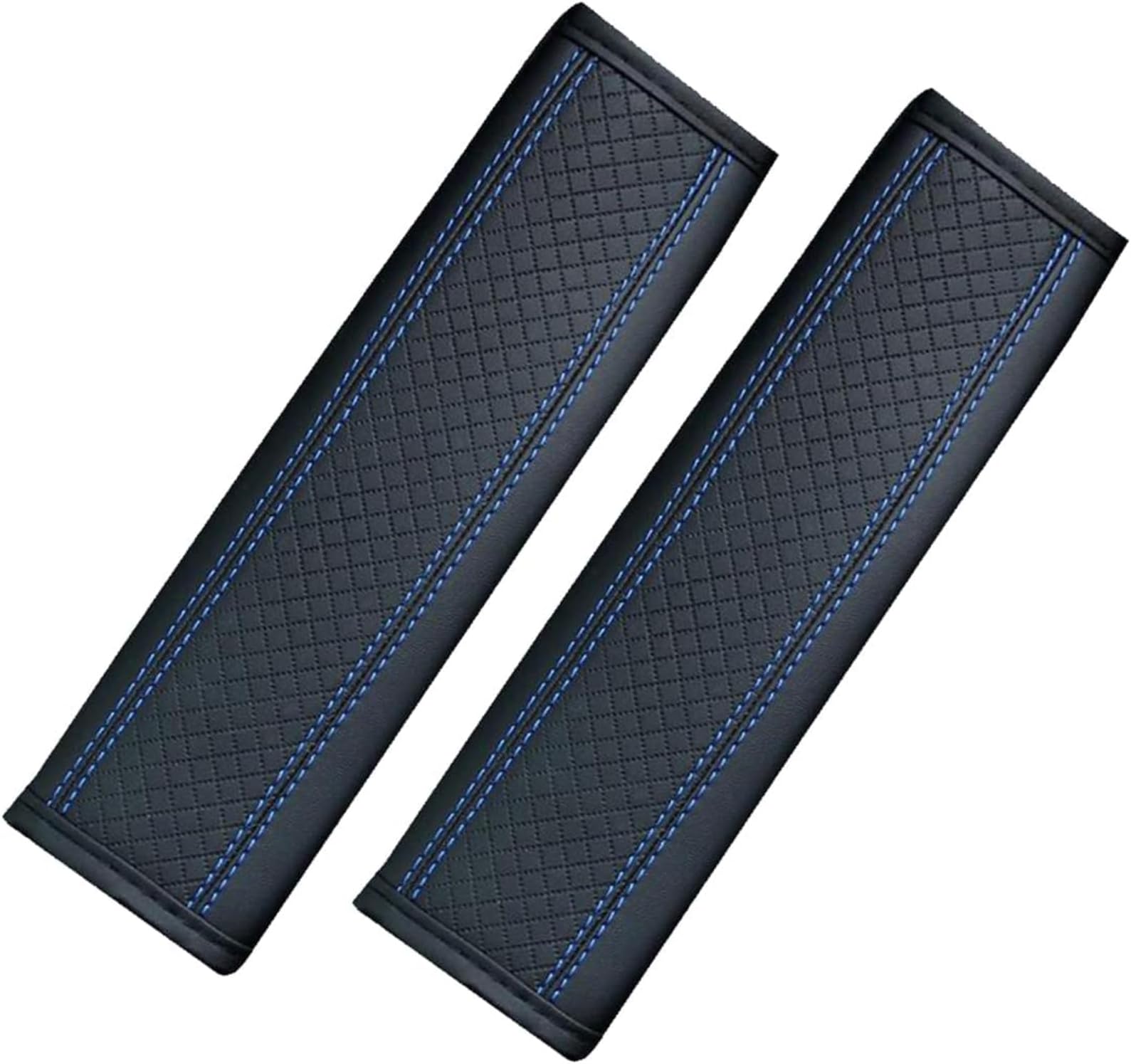 2 Pack Car Seat Belt Pads Cover for HUMMA H3 2008, Car Seat Belt Shoulder Strap Cover Accessories Interior Soft Shoulder Strap,Black-Blue
