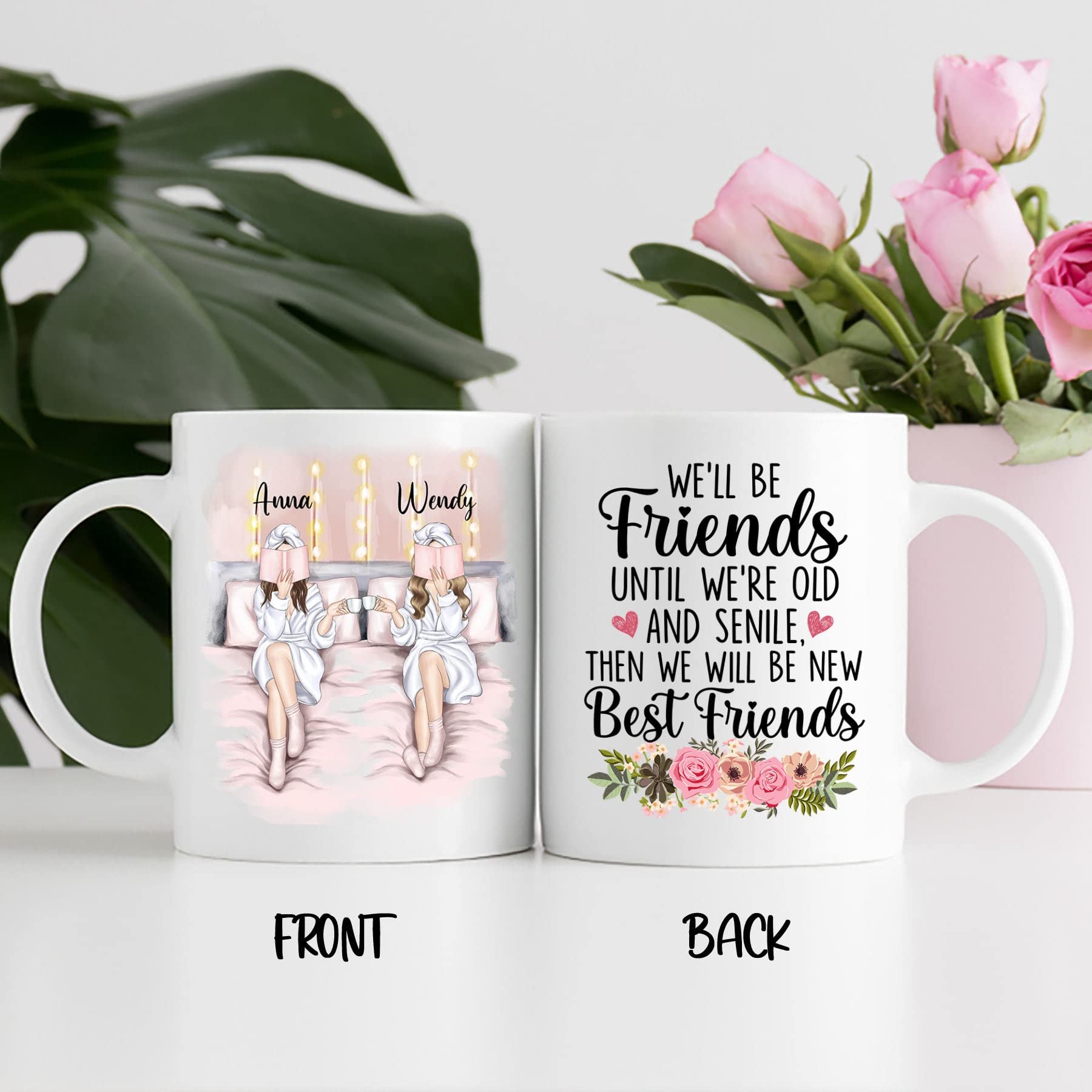 Ships Next Day Custom Best Friend Coffee Mugs For Women | Desertcart