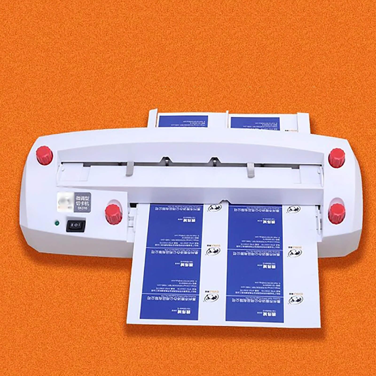 Taglierina industriale per carte con 9 set di lame, regolazione della piastra di posizionamento da 1 a 18 mm, induzione automatica, design avanti/indietro, velocità di taglio 50 giri/min per le scuole