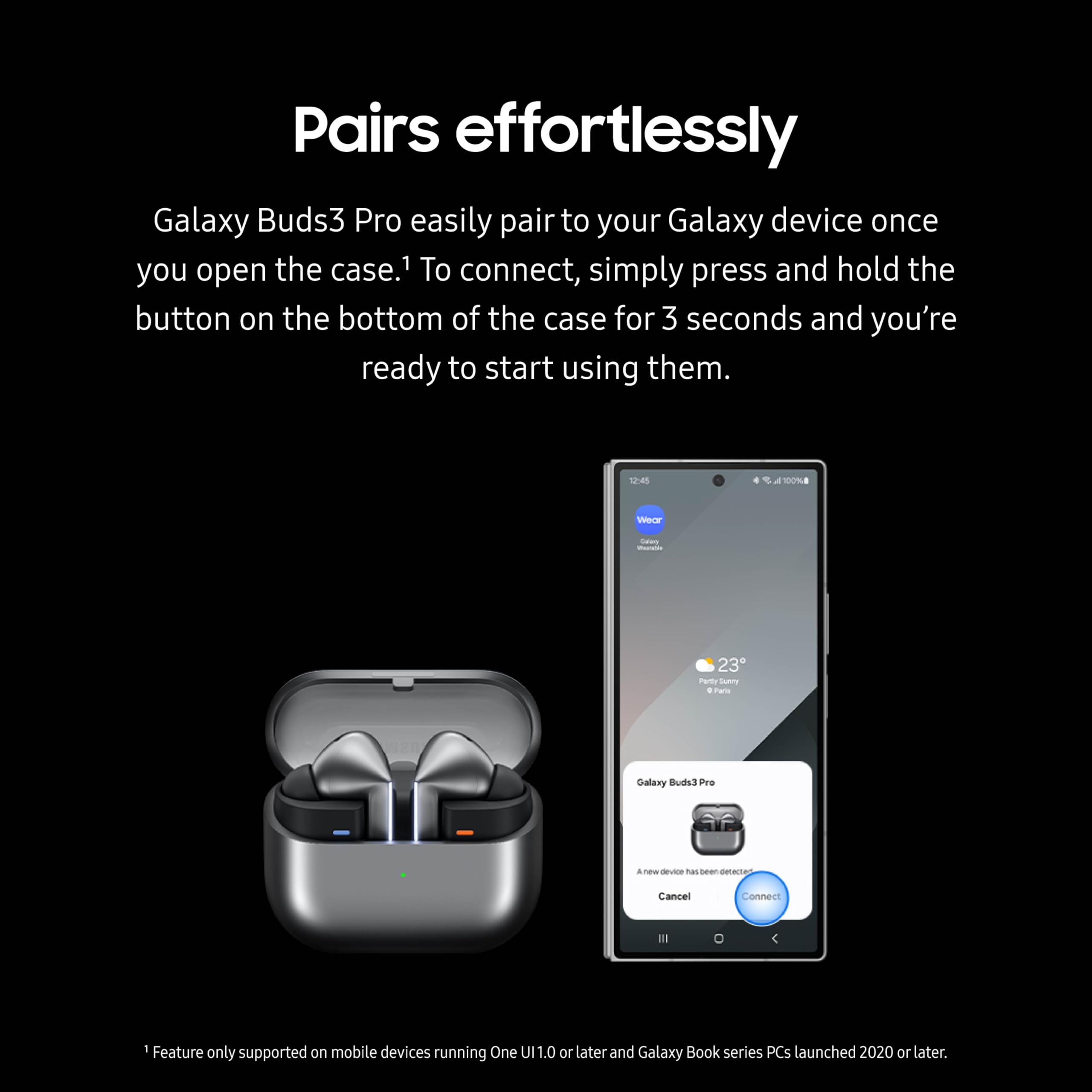 Amazon | Samsung Galaxy Buds3 Pro用充電ケース、USB Cケーブル付き
