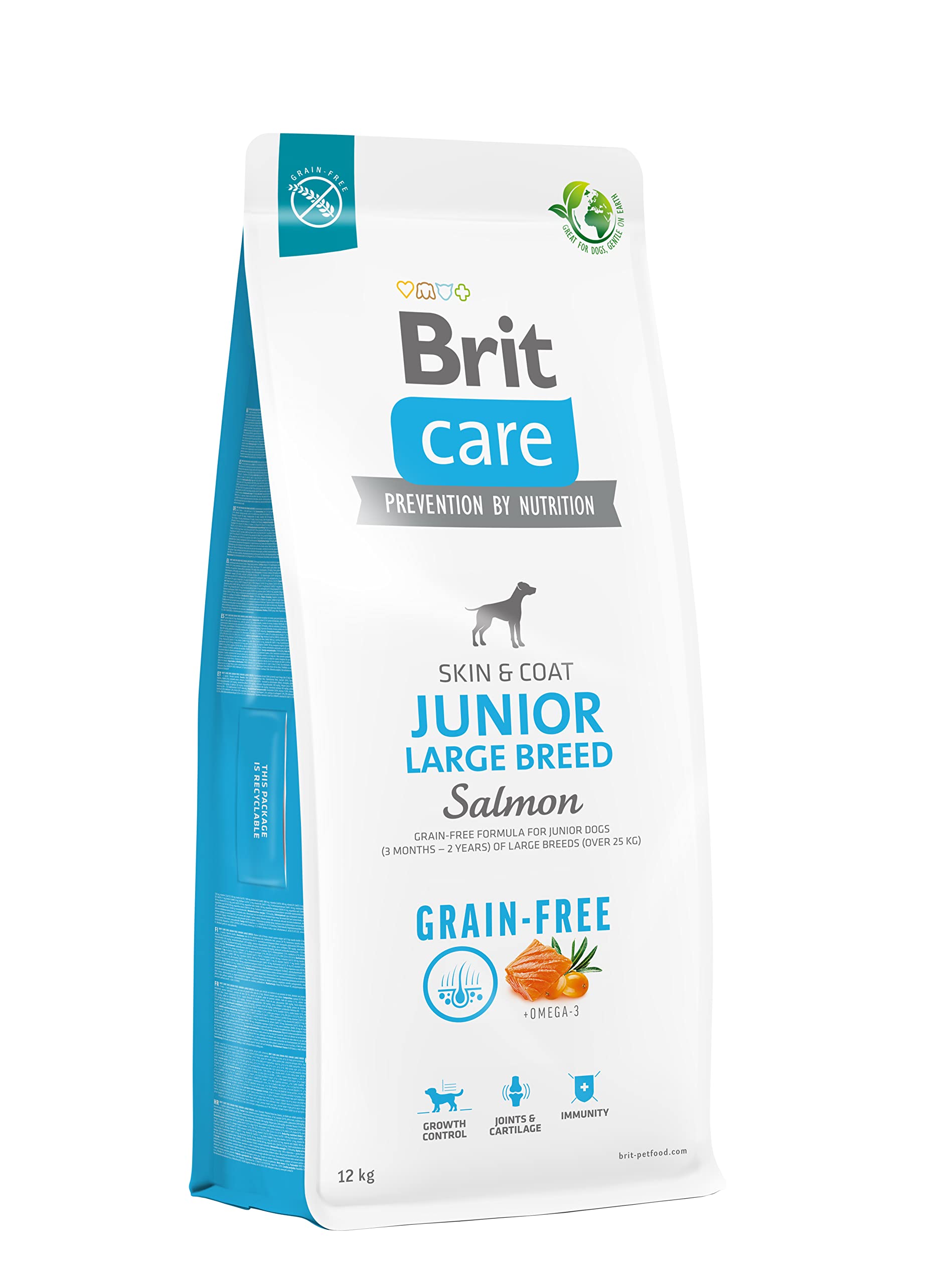 BRIT Care Dog Grain Free Junior Large Lachs, 12 kg