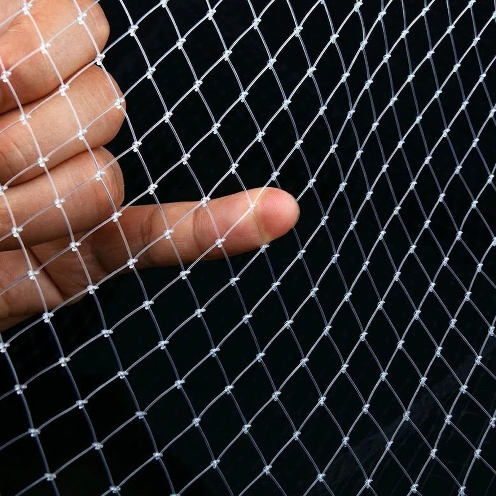 Red Antipajaros Malla Anti Pájaros para la Protección del Jardín, Resistente Malla Transparente de Nylon, Malla Reutilizable para Árboles Frutales, Verduras(23x29ft(7x9m))
