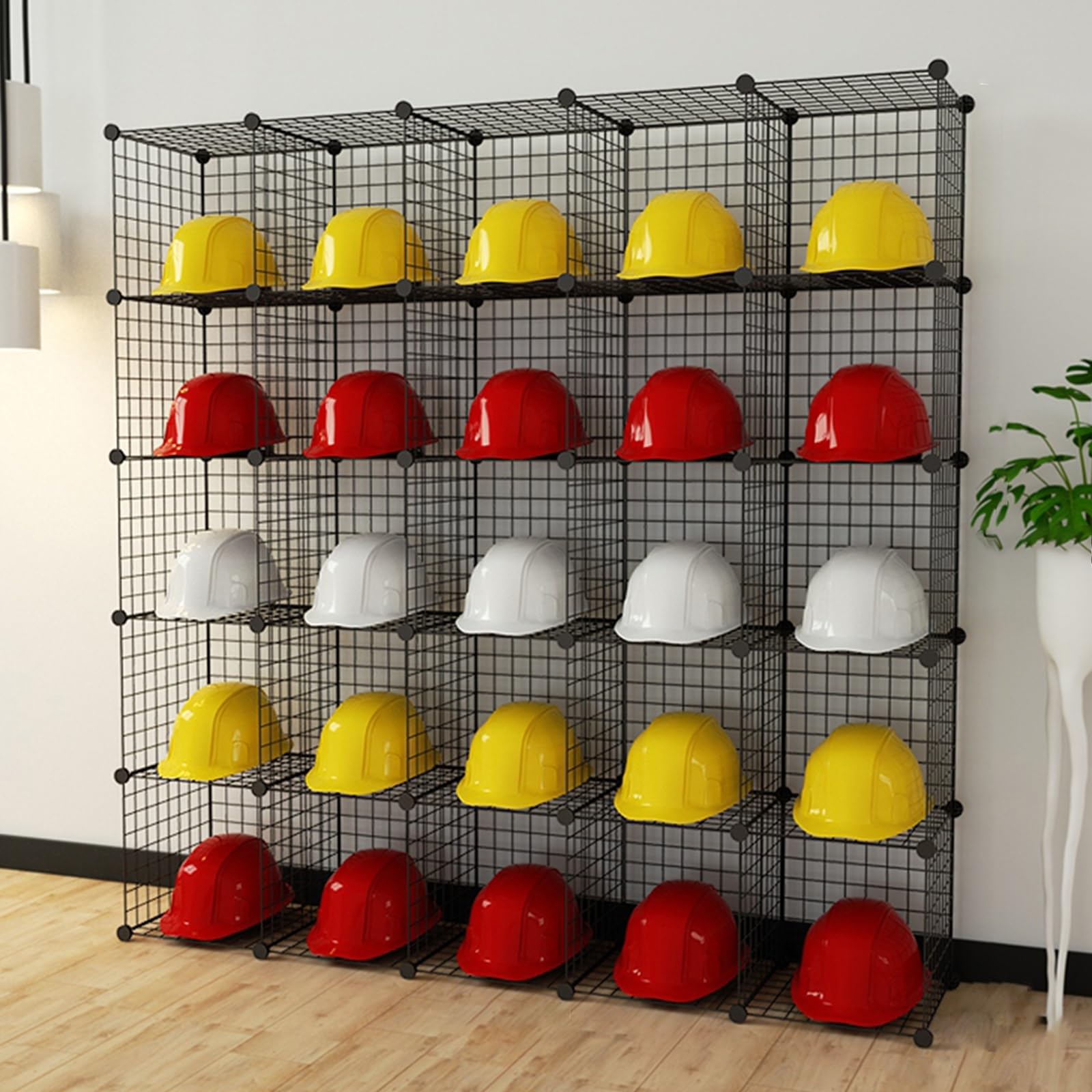 Boîtes de rangement pour casque avec roulettes et support durable en acier
