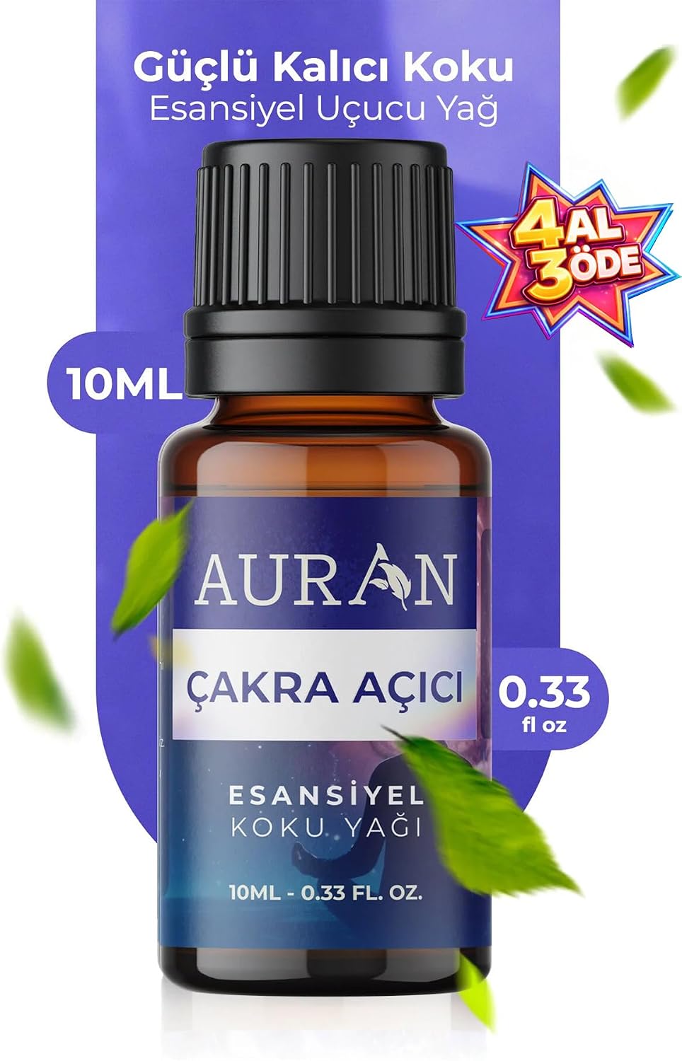 AURAN Çakra Açıcı Sinerji Karışım Esansiyel Uçucu Yağ Buhurdanlık Yağı Aromaterapi Difüzör