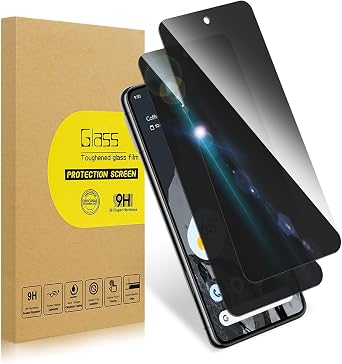 2 Pack Privacy Screen Protector for Google Pixel 8 Pro|Anti-Spy Tempered Glass Anti-Scratch, 9H Hardness & Easy Installation