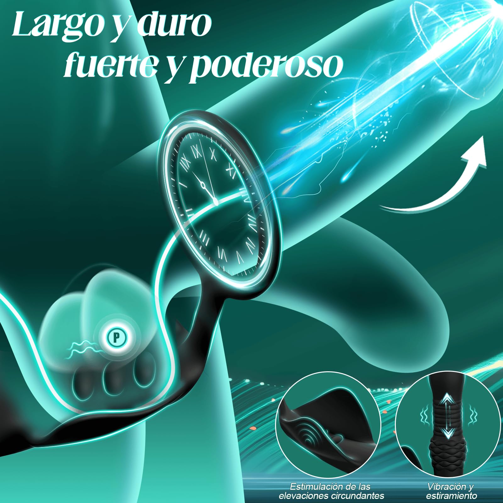 Vibradores Anales para Hombres con Anillo Pene Estimulador Prostata | Dildo Anal Vibrador de Próstata Vibrador Consoladores.. para Hombre con Vibración Masturbador Eróticos para Pareja Sexuales