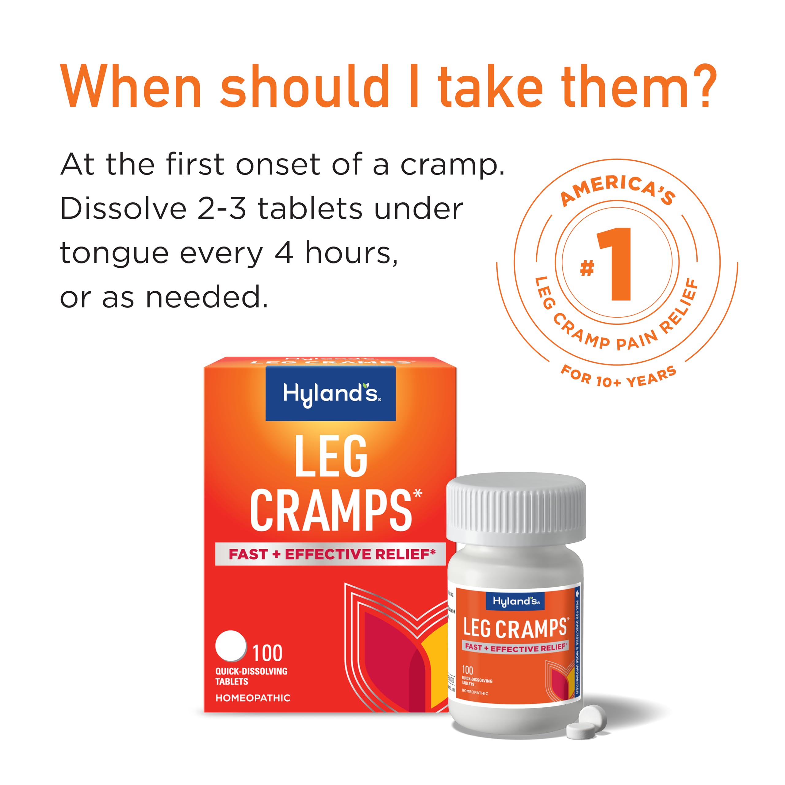 Hyland's, Leg Cramps, 100 Tablets (2 Pack) — Amazon image 3
