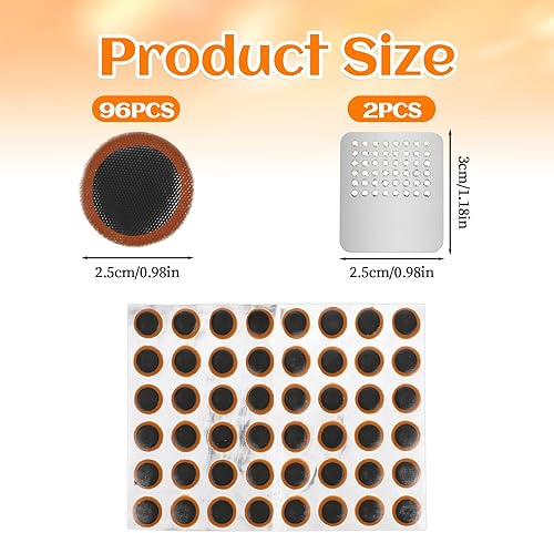 Miniatura 2 de Kit de reparación de neumáticos de bicicleta, parches de goma para neumáticos de bicicleta, herramienta de neumáticos de bicicleta al aire libre,