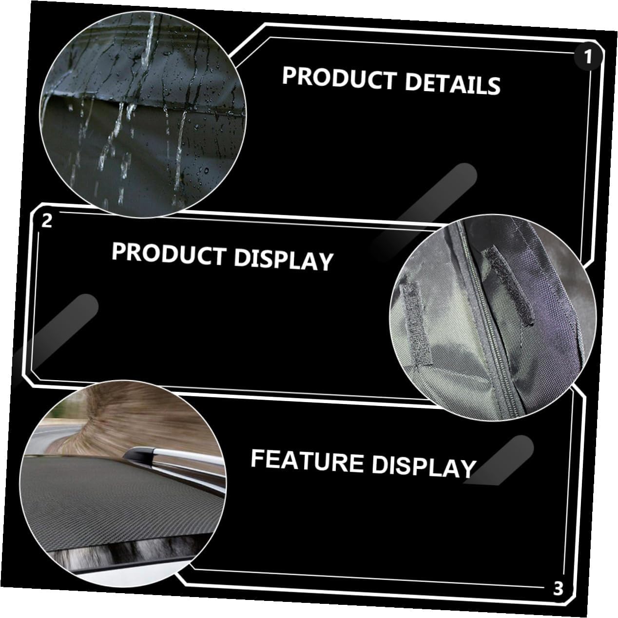 Oxford Car Roof Bag High Capacity Rooftop Cargo Carrier with Anti-Skid Pad Car Storage Pouch for Extra Luggage and Outdoor Travel