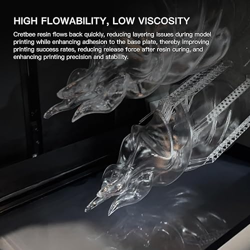 Miniatura 3 de Resina de impresión 3D ultratransparente, alta transparencia, bajo amarilleo, resina fotopolimérica de 385-405 nm para gafas, auriculares y