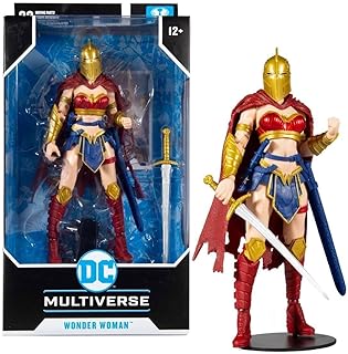 McFarlane Toys - DC Multiverse - Last Knight on Earth: Wonder Woman with Helmet of Faith, Multicolor (15175)