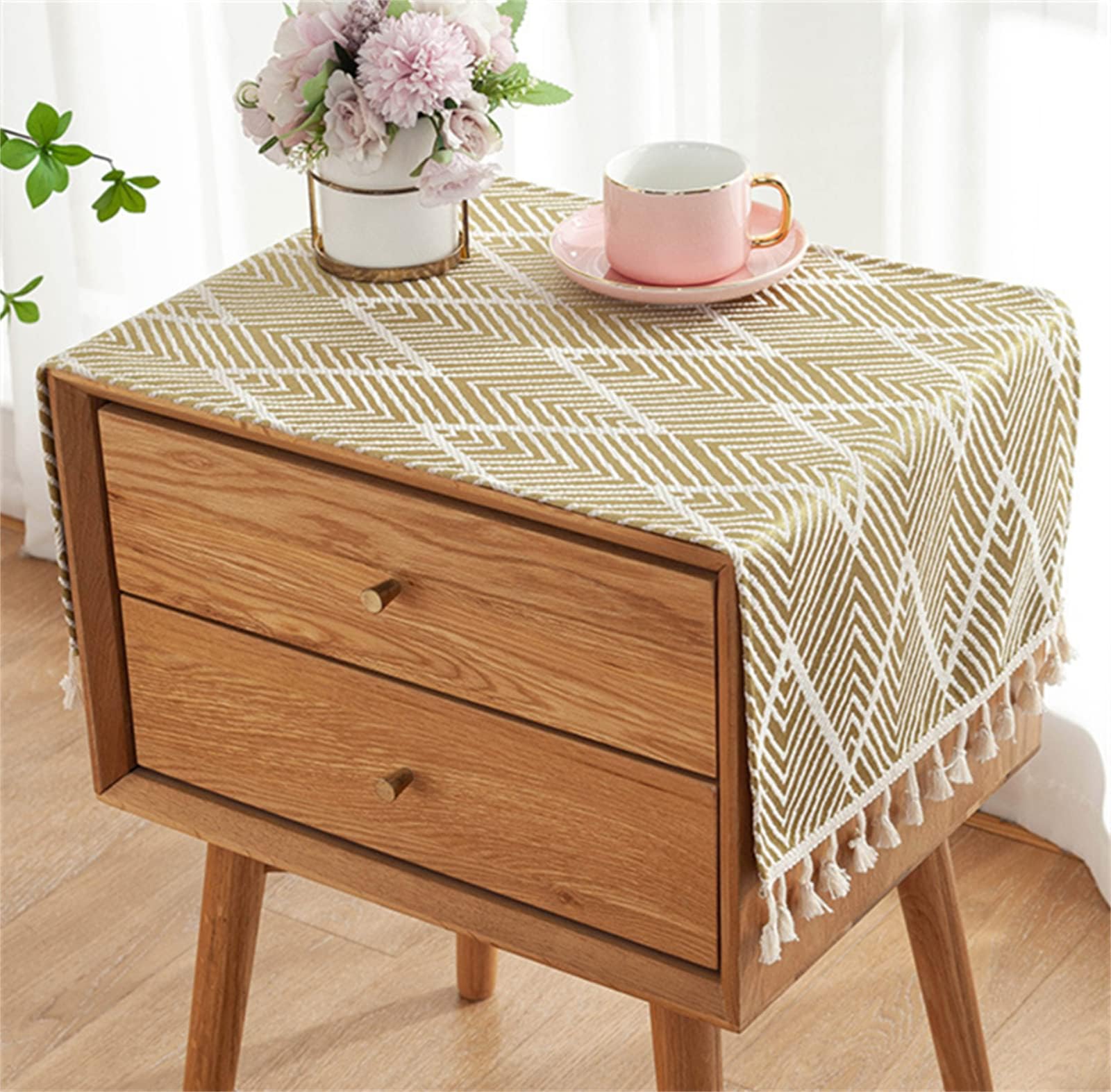 Utobanh Small Rectangle Tablecloth Nightstand Tablecloth