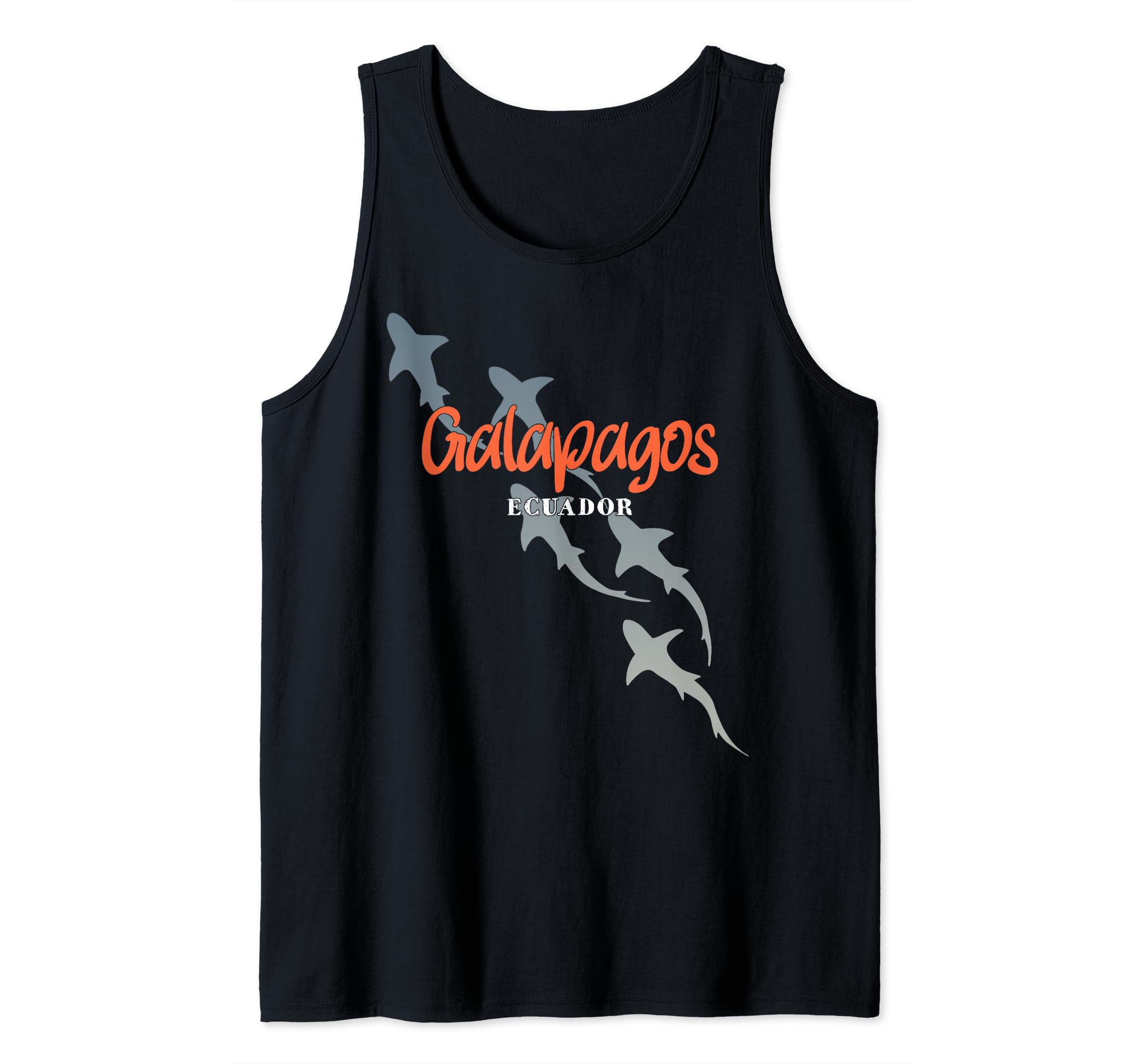 Shark Scuba Diving Galapagos, Scuba Diving with Sharks Tank Top