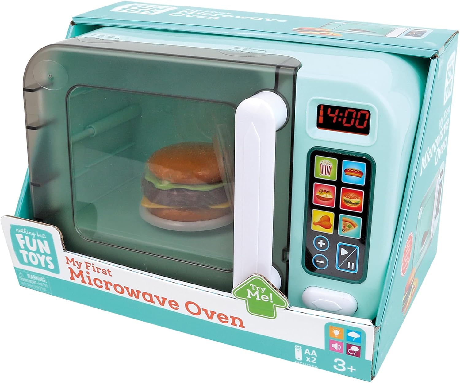 My First Microwave Lights & Sounds Playset Designed for Children Ages 3+ Years,Multi