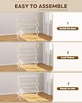 KINGBOARD Sac de séchage pour vêtements, 3-Tier Sac à linge, sac à linge extensible pour l'intérieur Air Vêtements de séchage, sac de serviette sécheuse, blanc