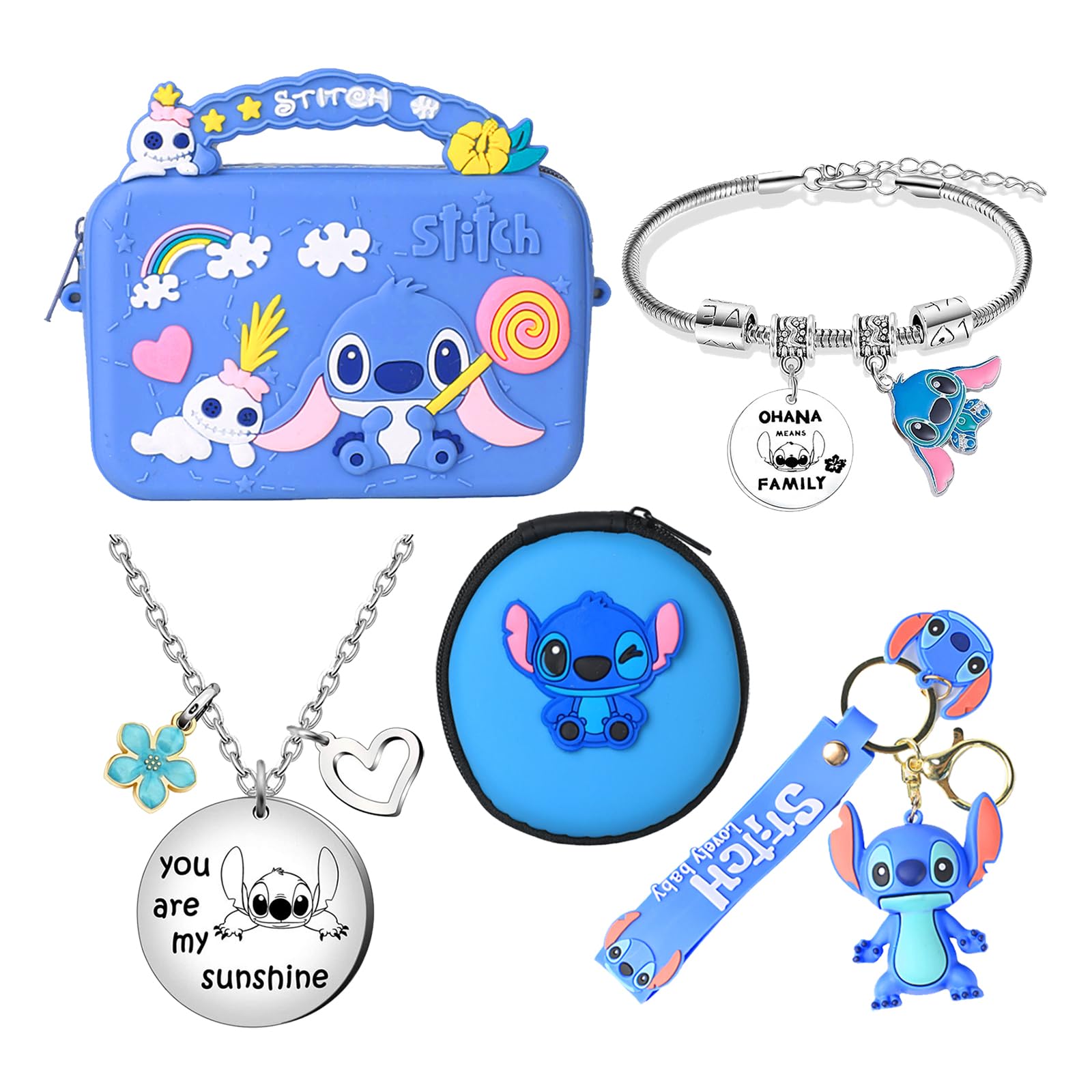 JKUNST Stitch Gifts for Women Men Stitch Stuff for Birthday Party Gifts Cute Stitch Party Decorations