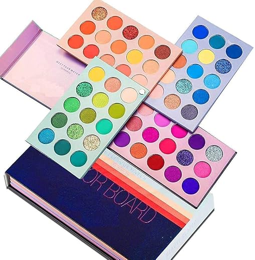 URBANMAC Eyeshadow Palette 60 Color Makeup Palette Highlighters Eye Make Up High Pigmented Professional Mattes & Shimmery Finish – Multicolor