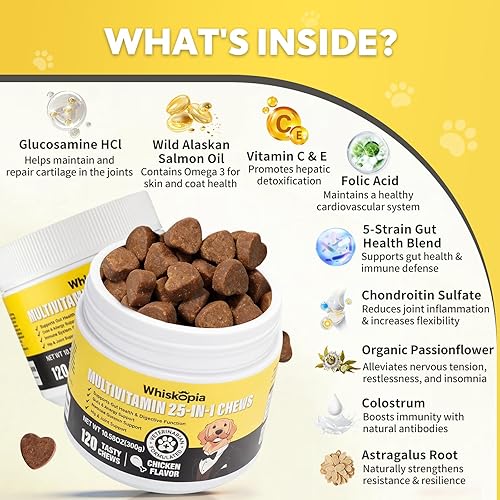 25-in-1 Dog Vitamins Supplements Multivitamin Chewable — detail view