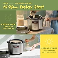 Vista 8 de Fullwill 9-in-1 Electric Pressure Cooker(2026 Upgraded), 12 Presets Instant Multi Cooker, Olla de Presion Nonstick Pot 6 Quarts