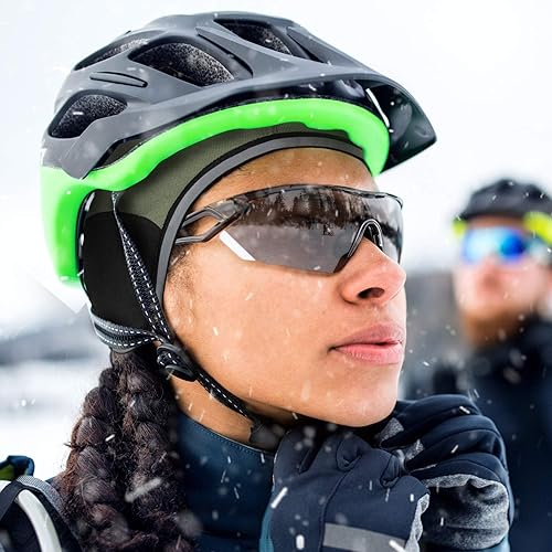 Miniatura 6 de Forro térmico para casco con diseño de calavera, protección contra el viento, para invierno, cálido, ciclismo, correr, esquí, invierno