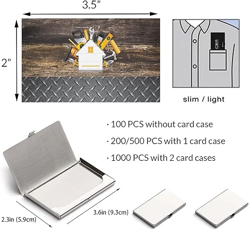 Vista 16 de Tarjetas de visita personalizadas, 100 tarjetas de visita de impresión de doble cara, personalizadas con tu logotipo, tarjetas personalizadas de 3.5