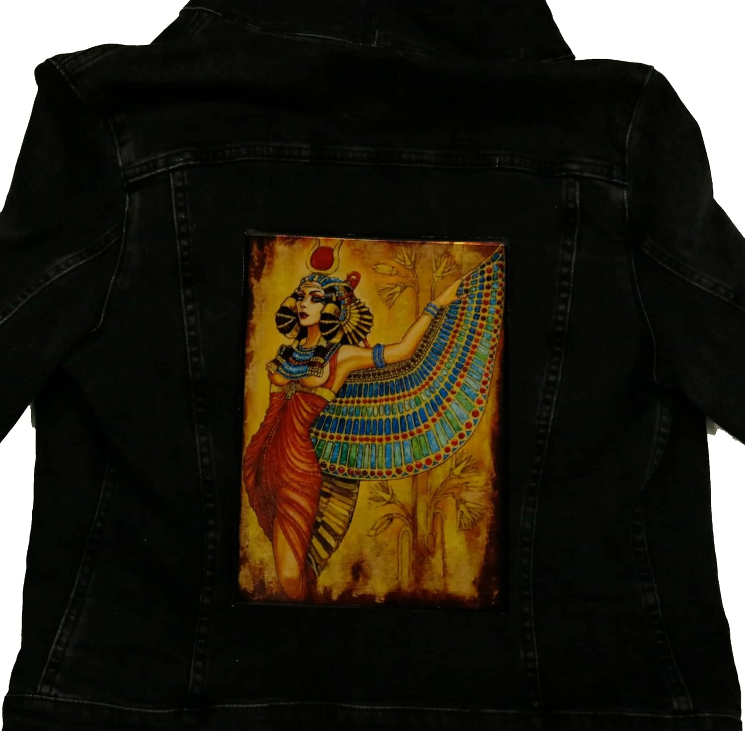 Pharaoh Cleopatra Wing Patch Dress Queen Embroidered Iron On Foto